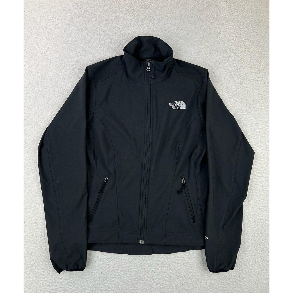 The North Face Apex Jacket Womens Small Black Softshell Full Zip Hiking Stretch